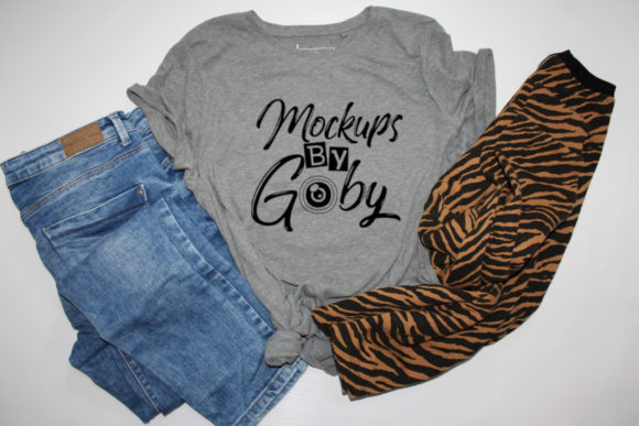 Download Gray T-shirt Mockups, Jeans Template, - Premium Bundle