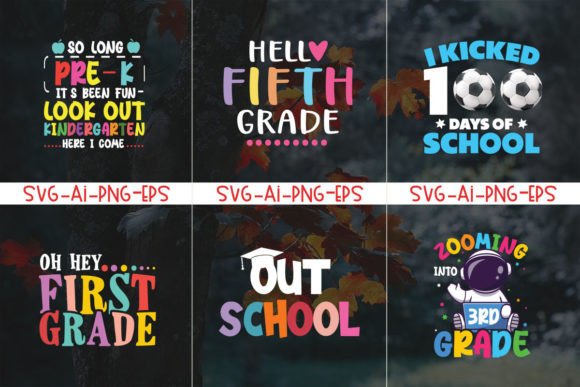 Download School Bundle Tshirt Design | 100th Days - Premium Resources
