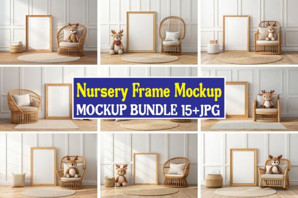 Download Nursery Frame Mockup Bundle 03 - Frame mockup bundle Collection